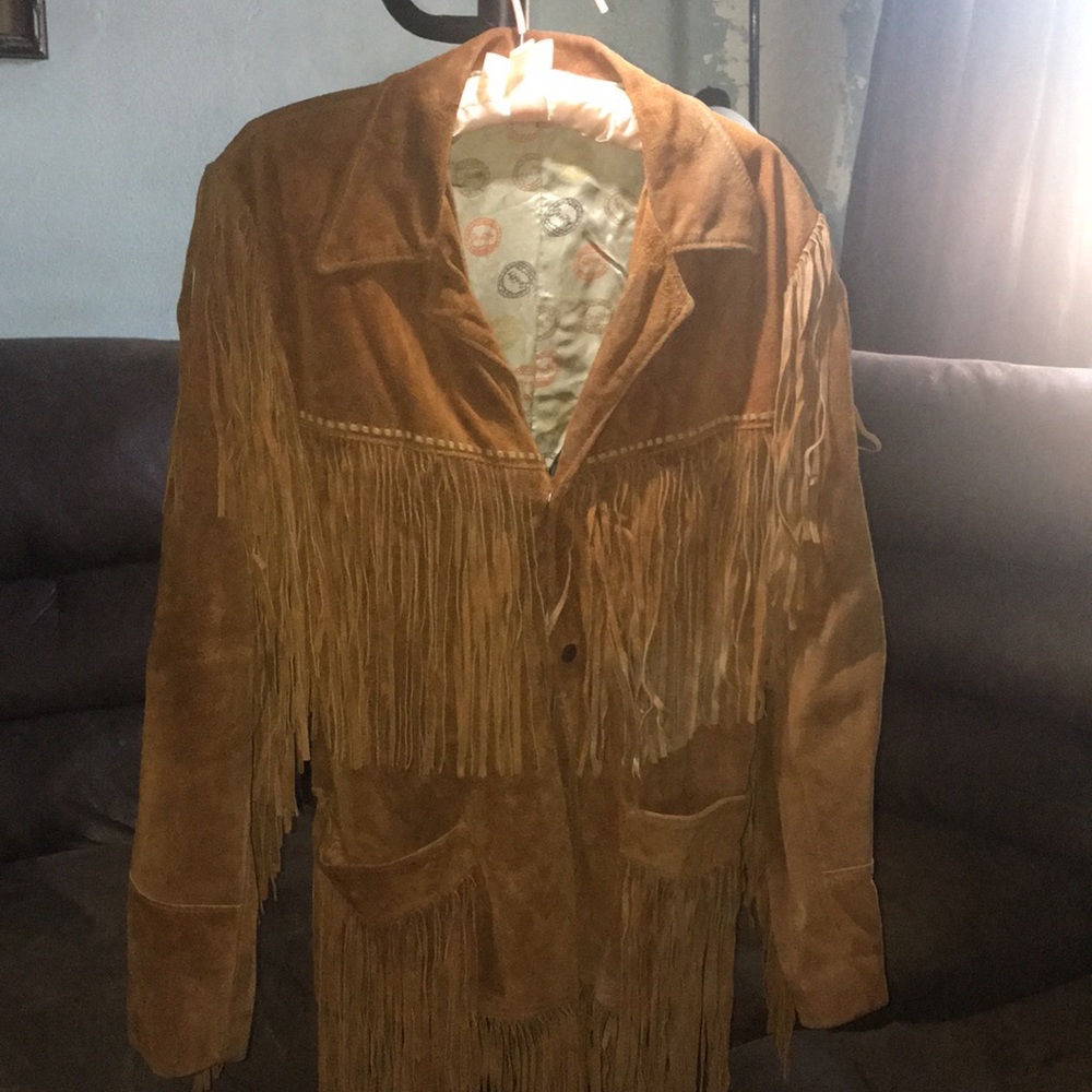 Vintage unisex leather coat